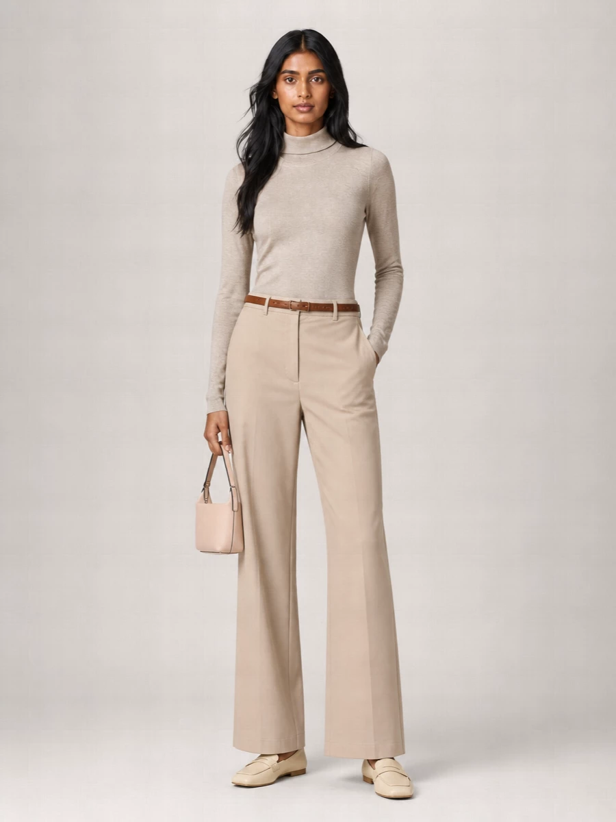 Emporio Armani Cotton Straight-Leg Trousers