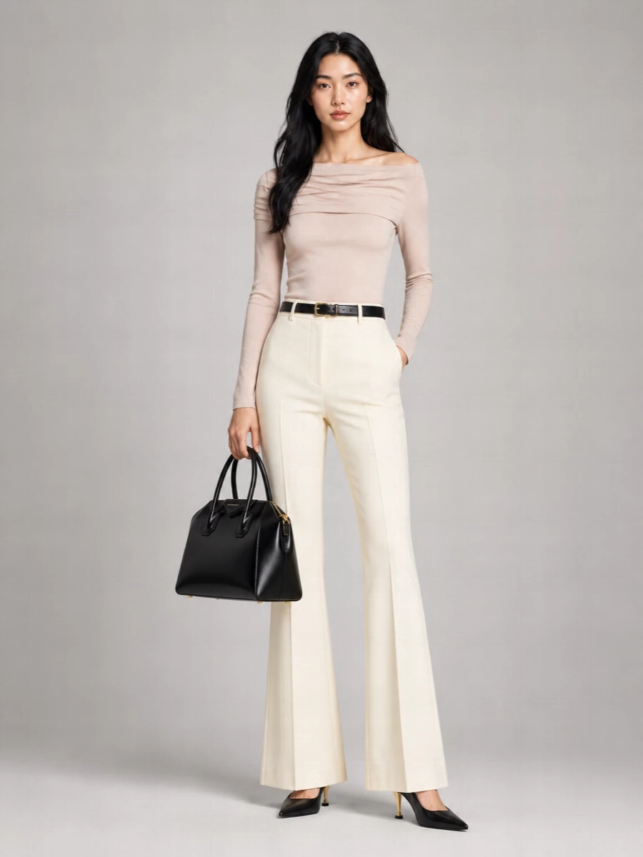 Givenchy Wool Flared Trousers