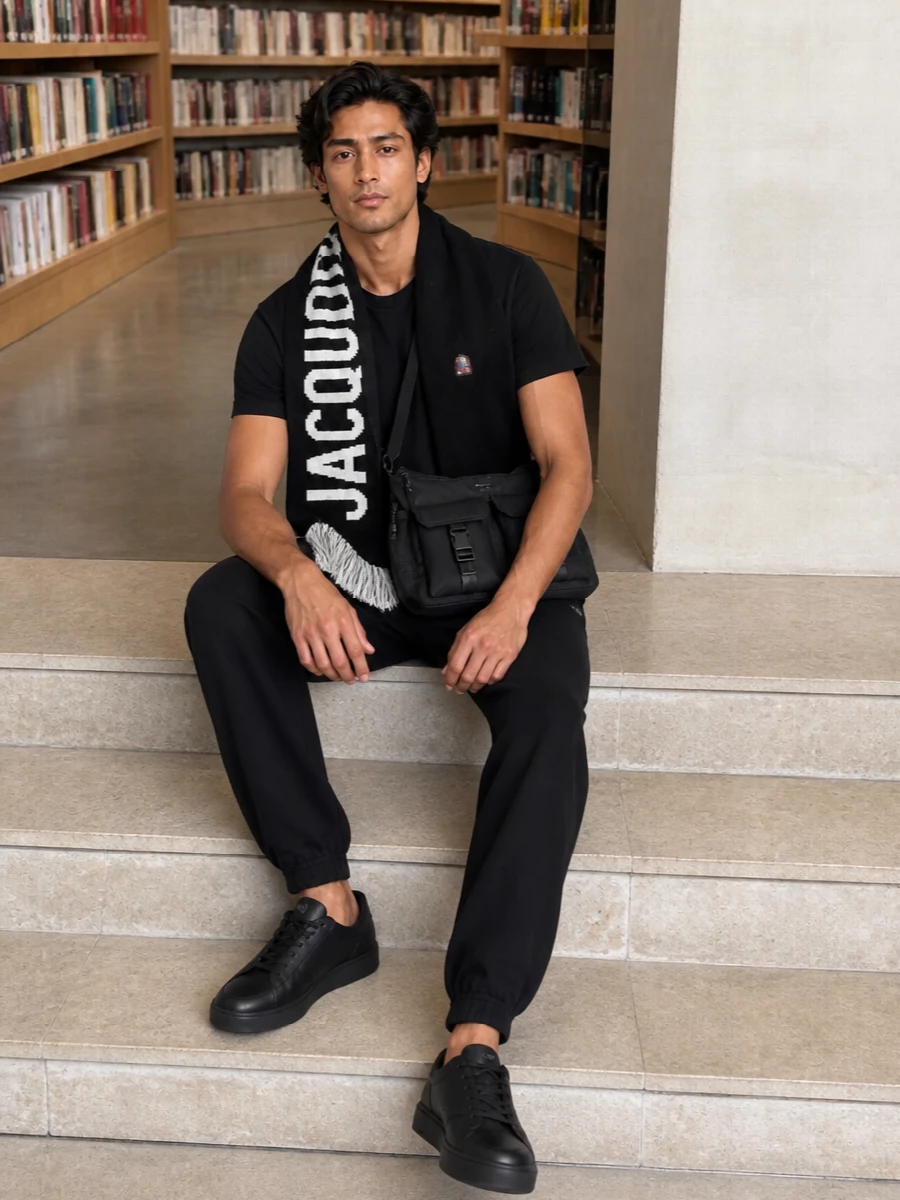 Parajumpers tee y3 joggers axel arigato sneakers