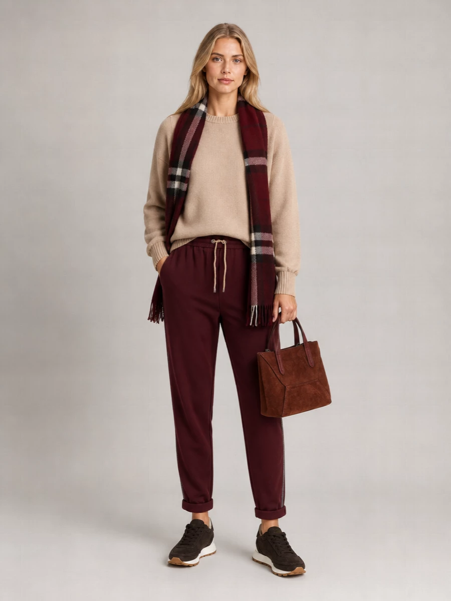 Brunello Cucinelli Silk Blend Track Joggers