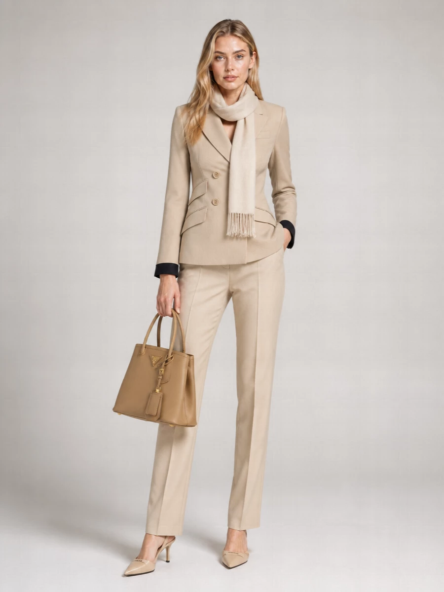 Max Mara Silk Blend Double-Breasted Blazer