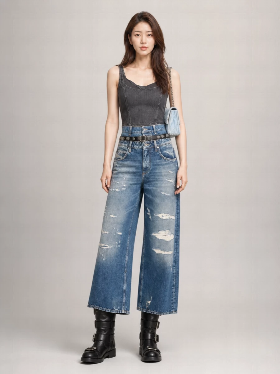 Dolce&Gabbana Denim Wide-Leg Jeans