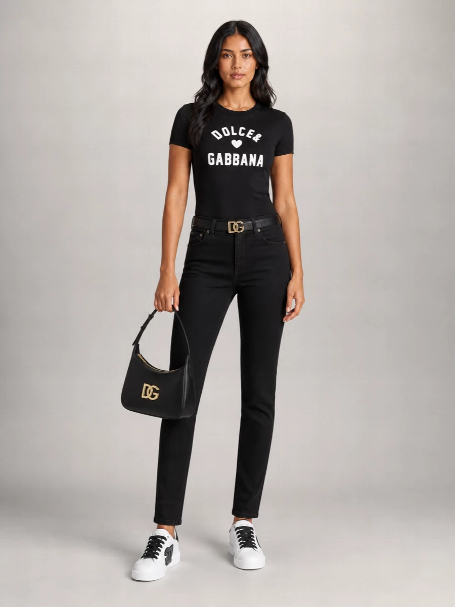 Dolce&Gabbana Cotton Logo-Patch T-Shirt