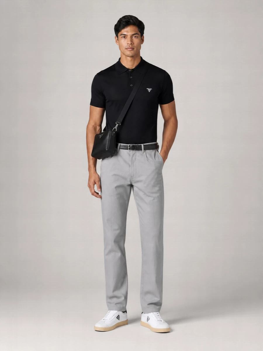 Prada Wool Polo Shirt