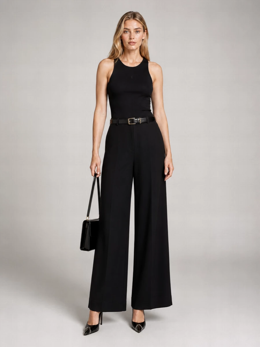 Saint Laurent Ribbed Mini Dress
