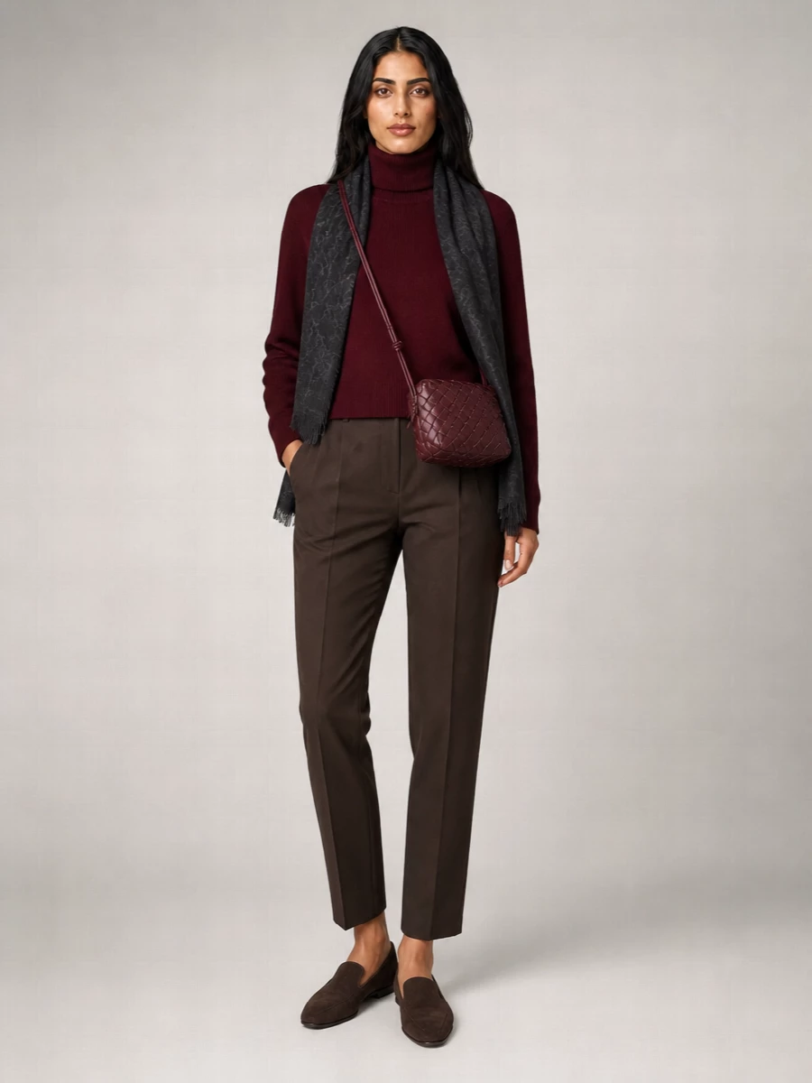 Brunello Cucinelli Cashmere Wool Silk Ribbed Turtleneck Jumper