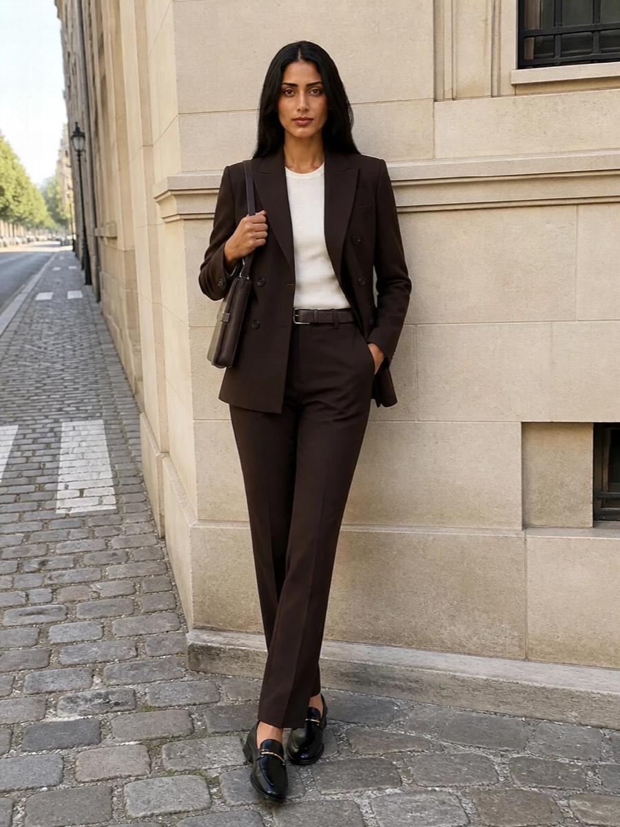 Pt torino brown suit tods loafers women