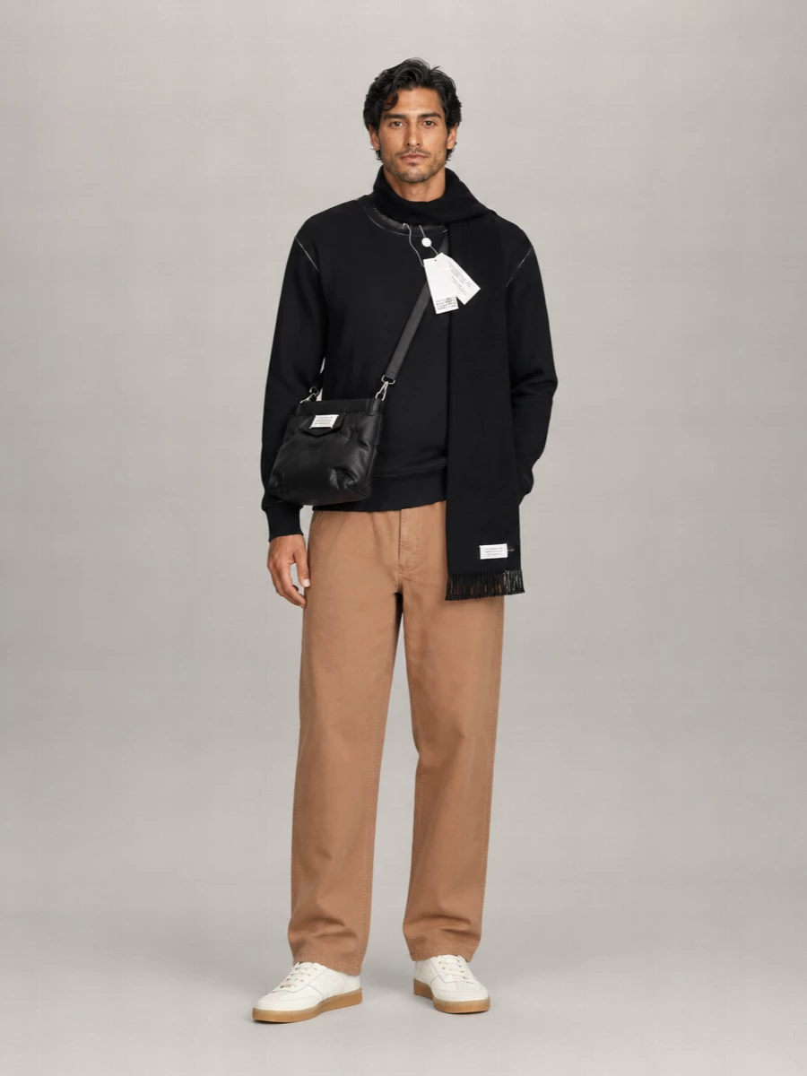 Mm6 Maison Margiela Cotton Straight-Leg Trousers