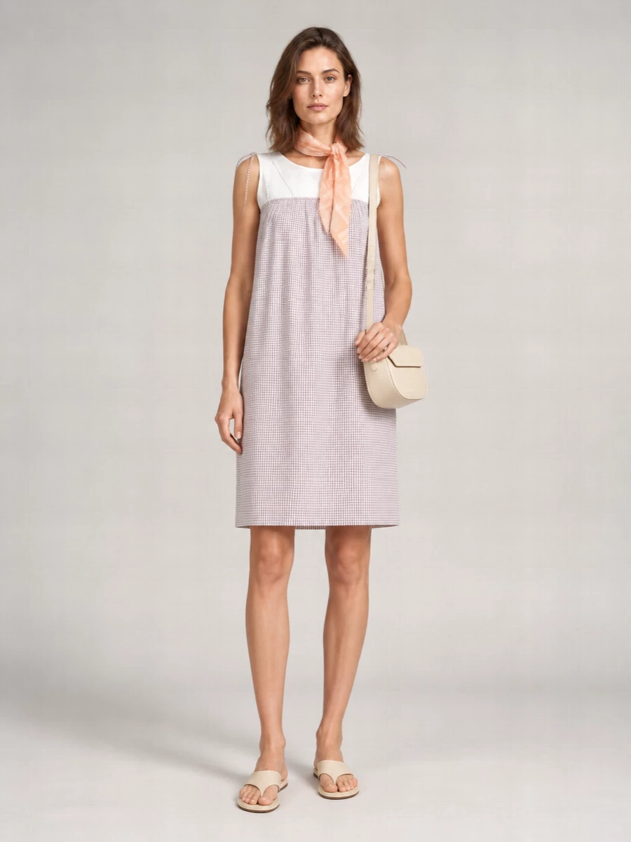 A.p.c. Cotton Iris Knee-Length Dress