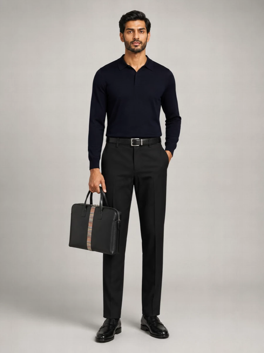 Paul Smith Organic Cotton Straight-Leg Trousers