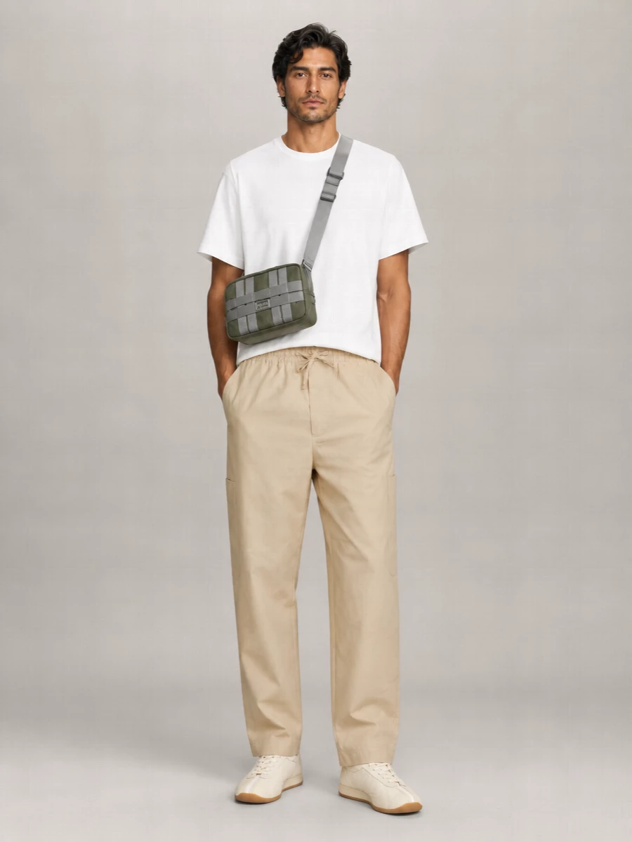 Kenzo Cotton Straight-Leg Cargo Trousers