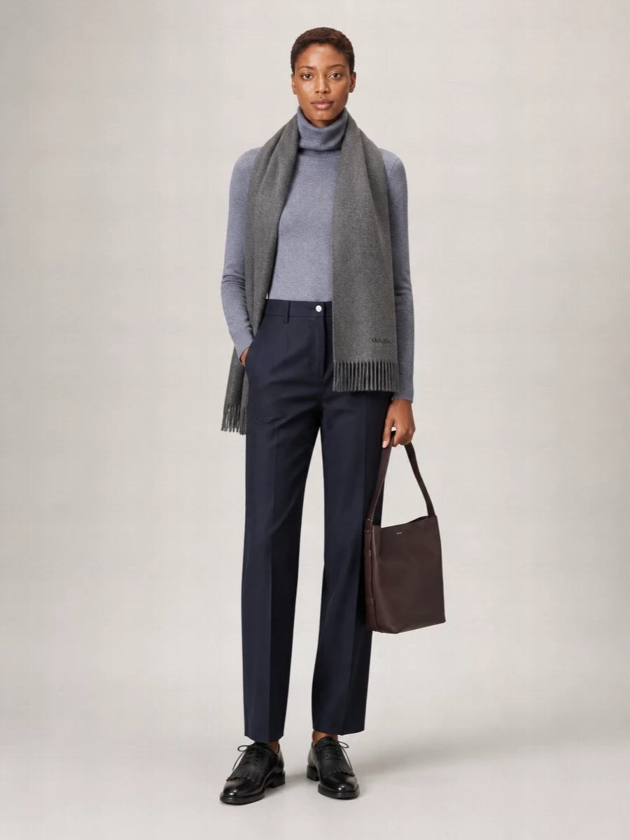 S Max Mara Cashmere Wool Turtleneck Sweater