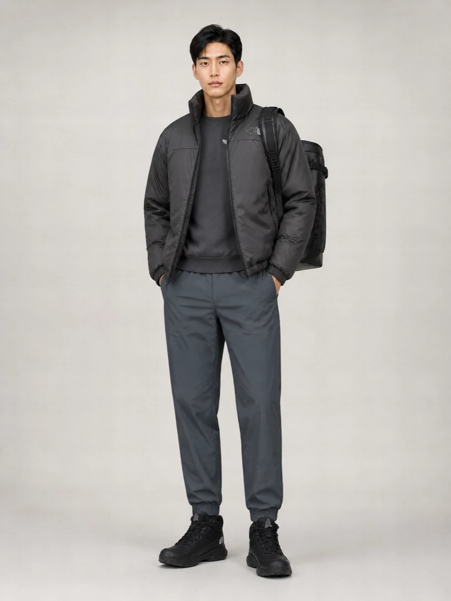 The North Face Reversible Quilted Down Puffer Jacket
