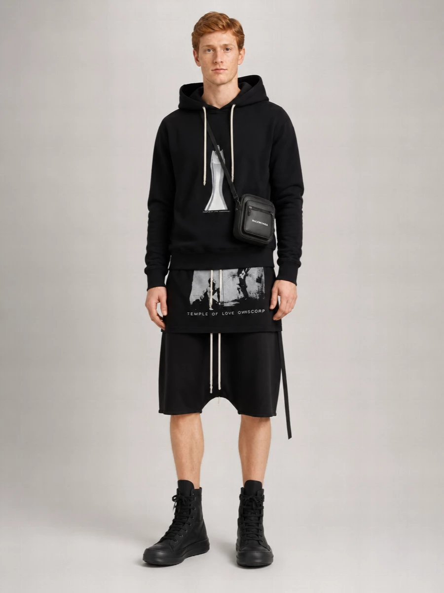 Rick Owens Drkshdw Oversized Hooded Jacket
