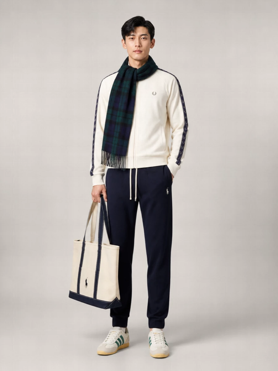 Fred Perry logo zip sweatshirt