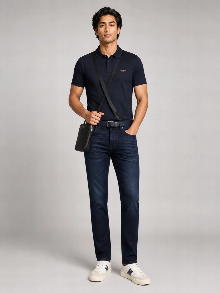 Boss Cotton Logo Polo Shirt