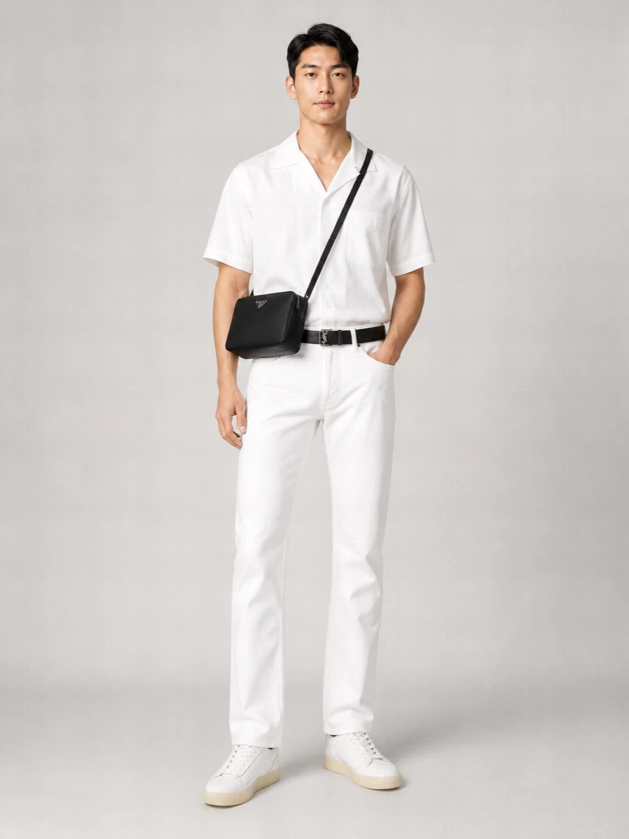 Saint Laurent Leather Vadim Belt