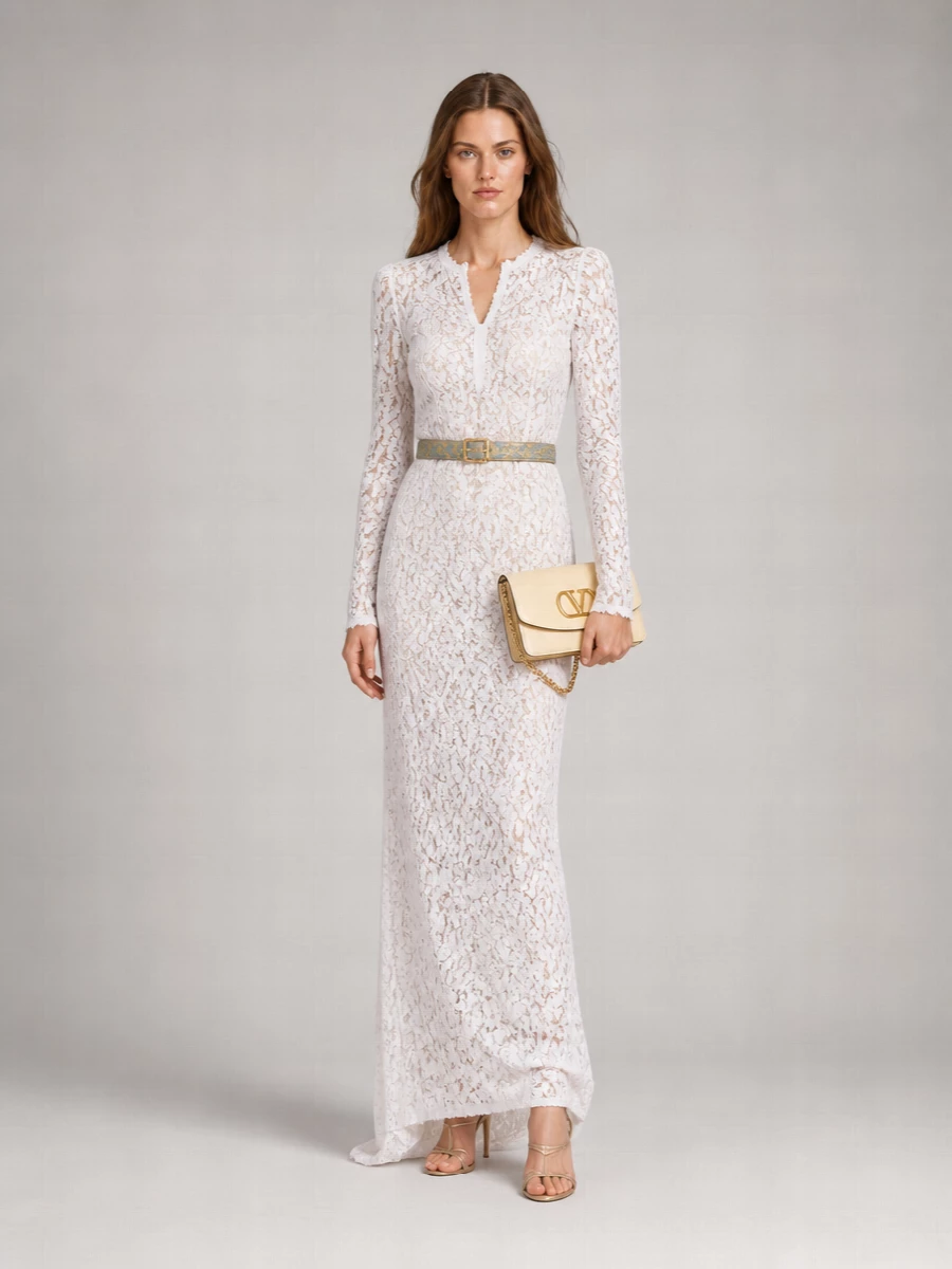 Dolce&Gabbana Floral Lace Mermaid Gown