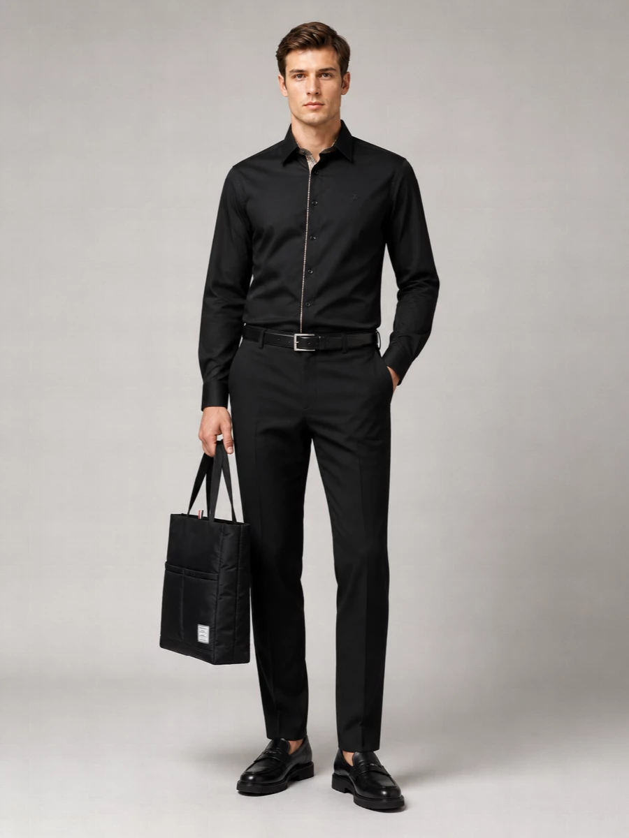 Burberry Cotton Classic-Fit Long-Sleeve Shirt