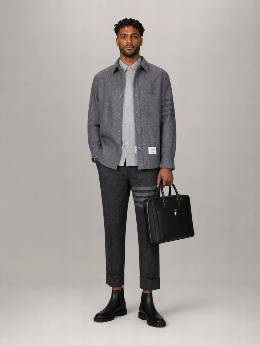 Thom Browne Wool Cashmere Shirt Jacket
