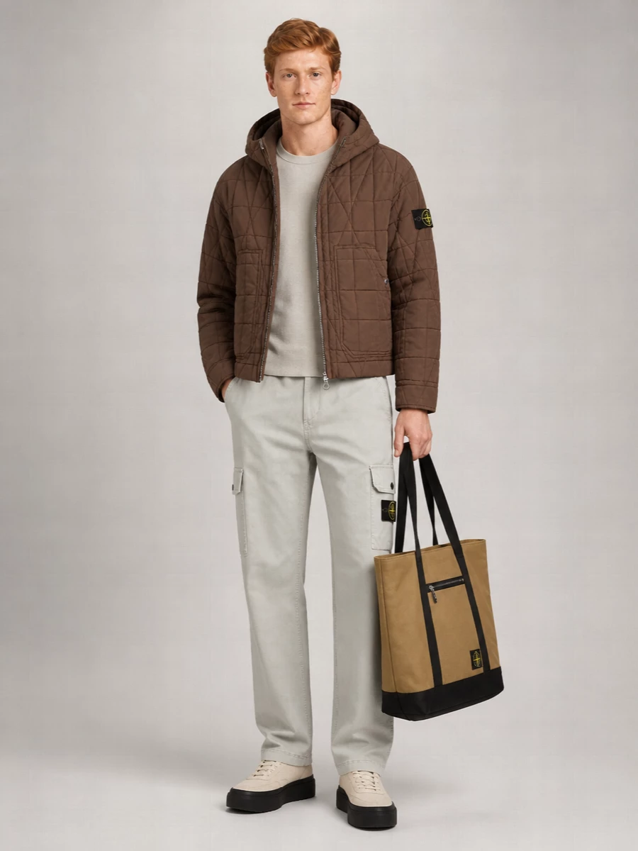 Stone Island Canvas Tote Bag
