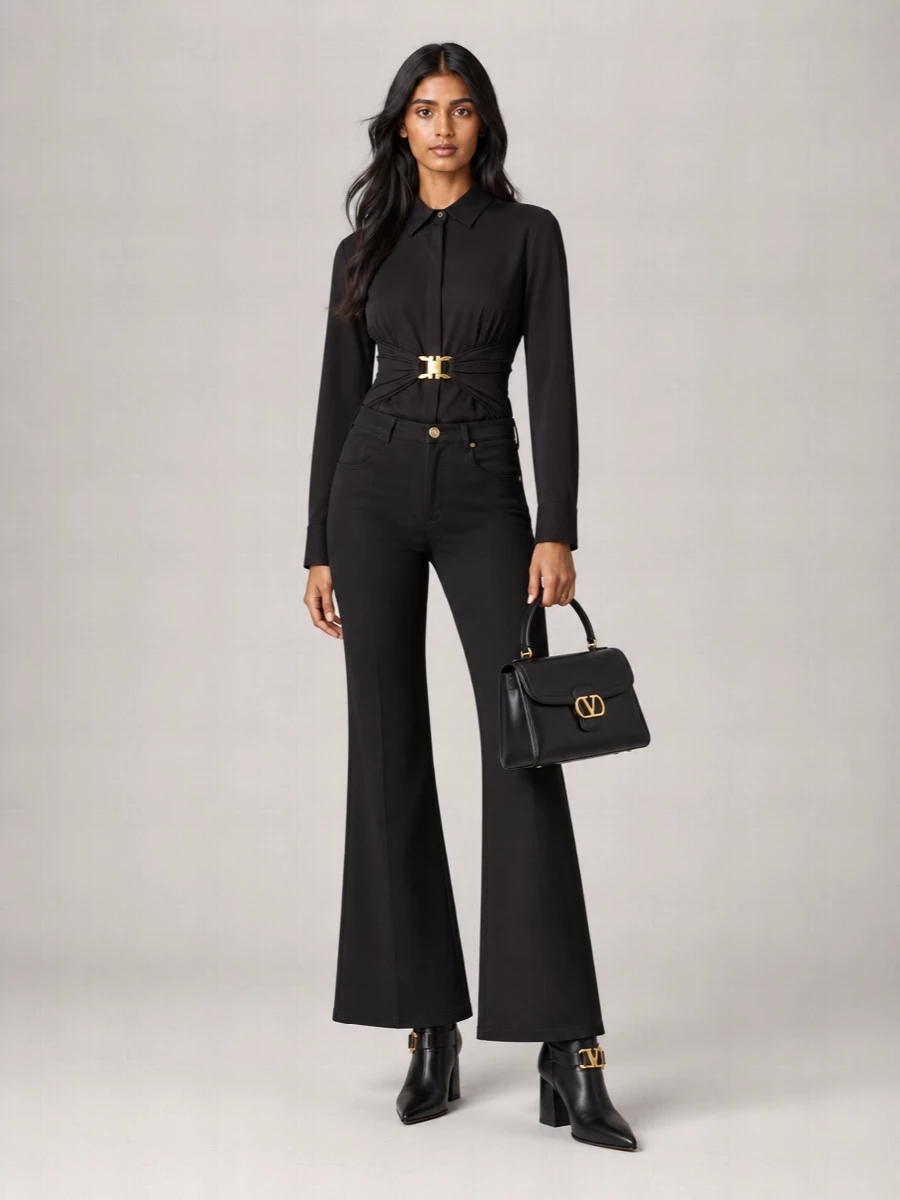 Giambattista Valli Cropped Flared Trousers