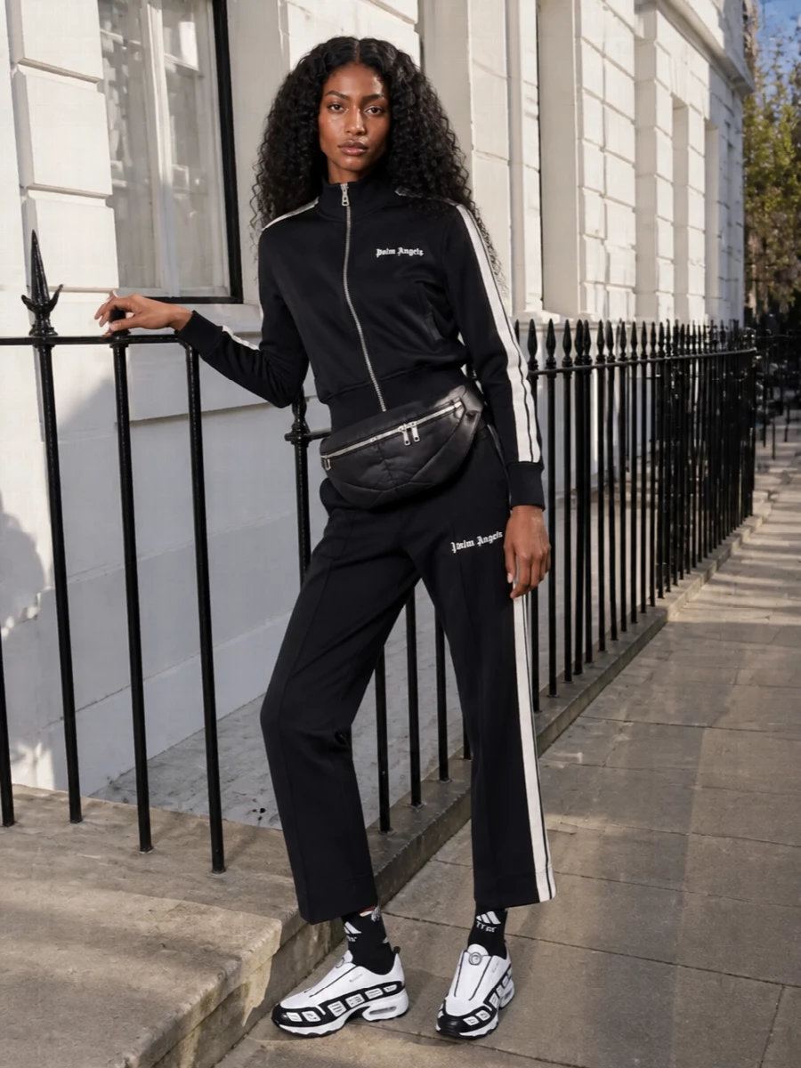 Palm angels black track set nike runners