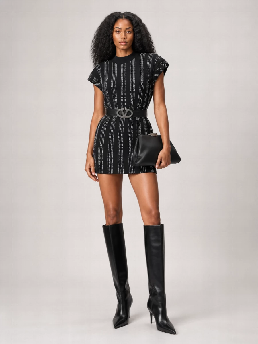 The Attico Cotton Knee-Length Dress