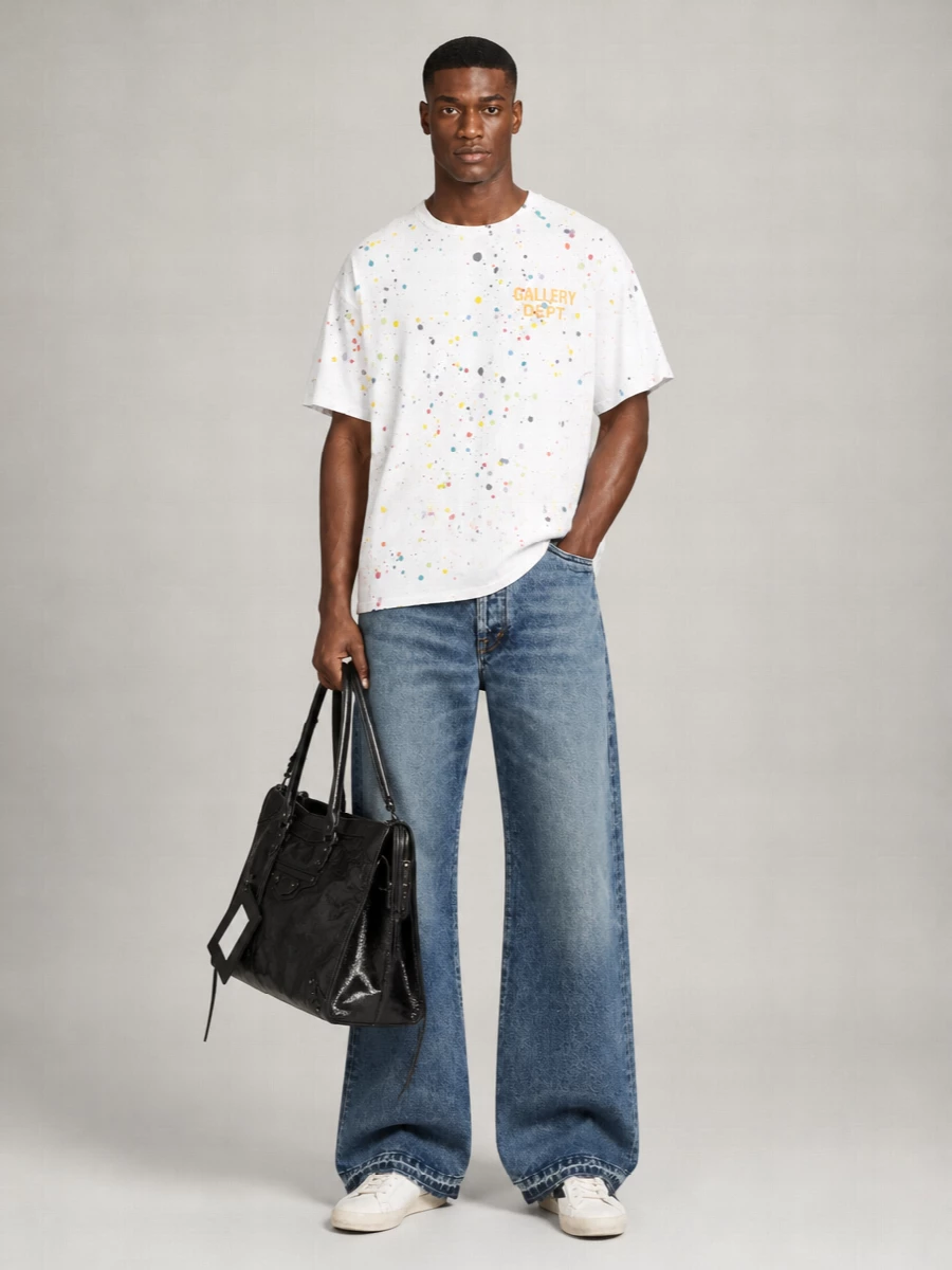 Gallery Dept. Denim Wide-Leg Straight-Leg Jeans