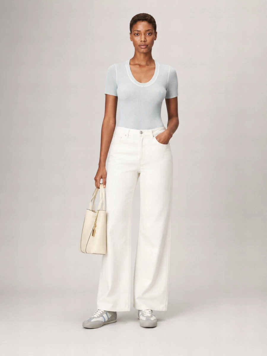 Chloé Merino Wool Short-Sleeve Pullover