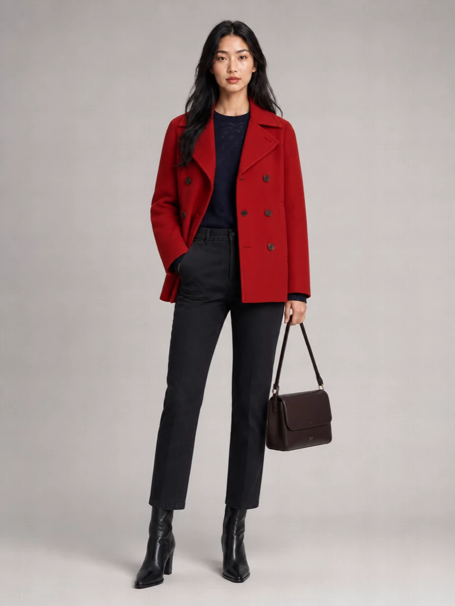 Auralee Wool Fitted Jacket