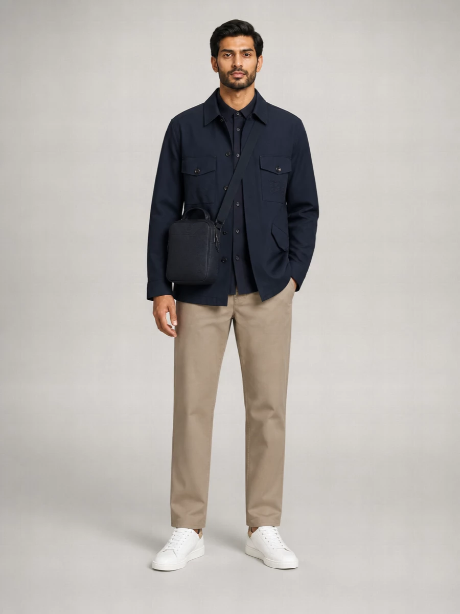 Burberry Nylon Single-Breasted Jacket