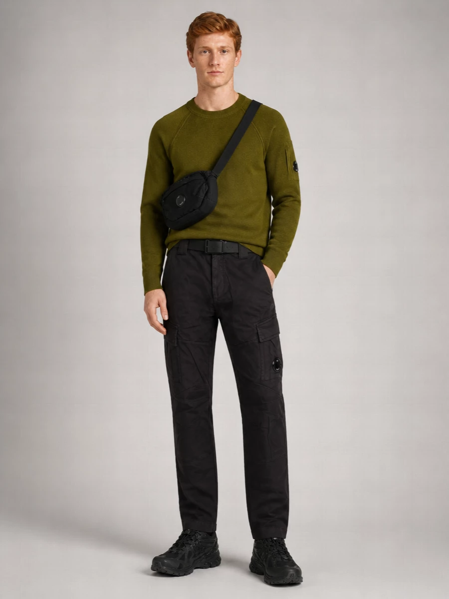 C.p. Company Stretch Satin Cargo Trousers