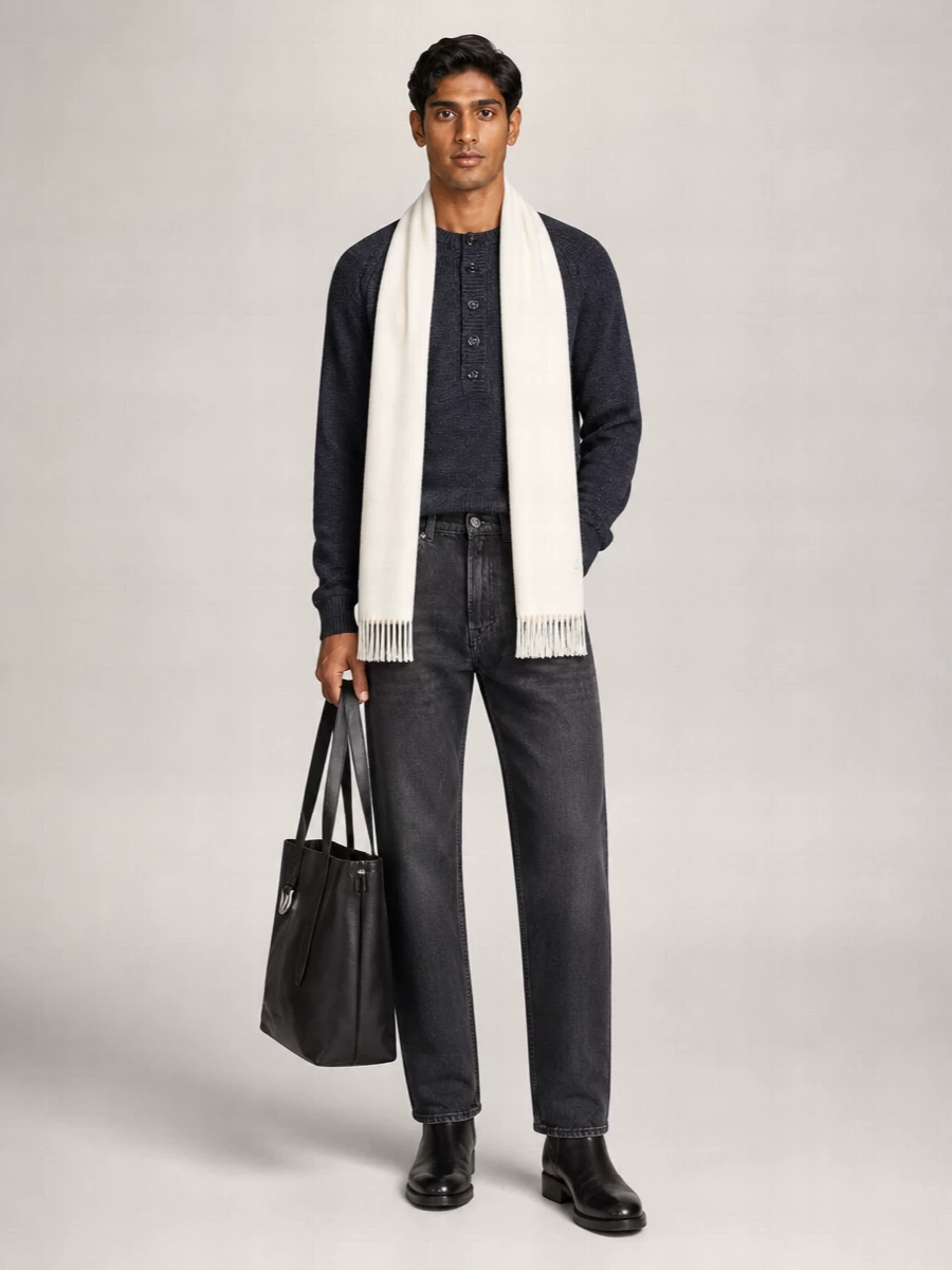 Our Legacy Merino Wool Henley Sweater