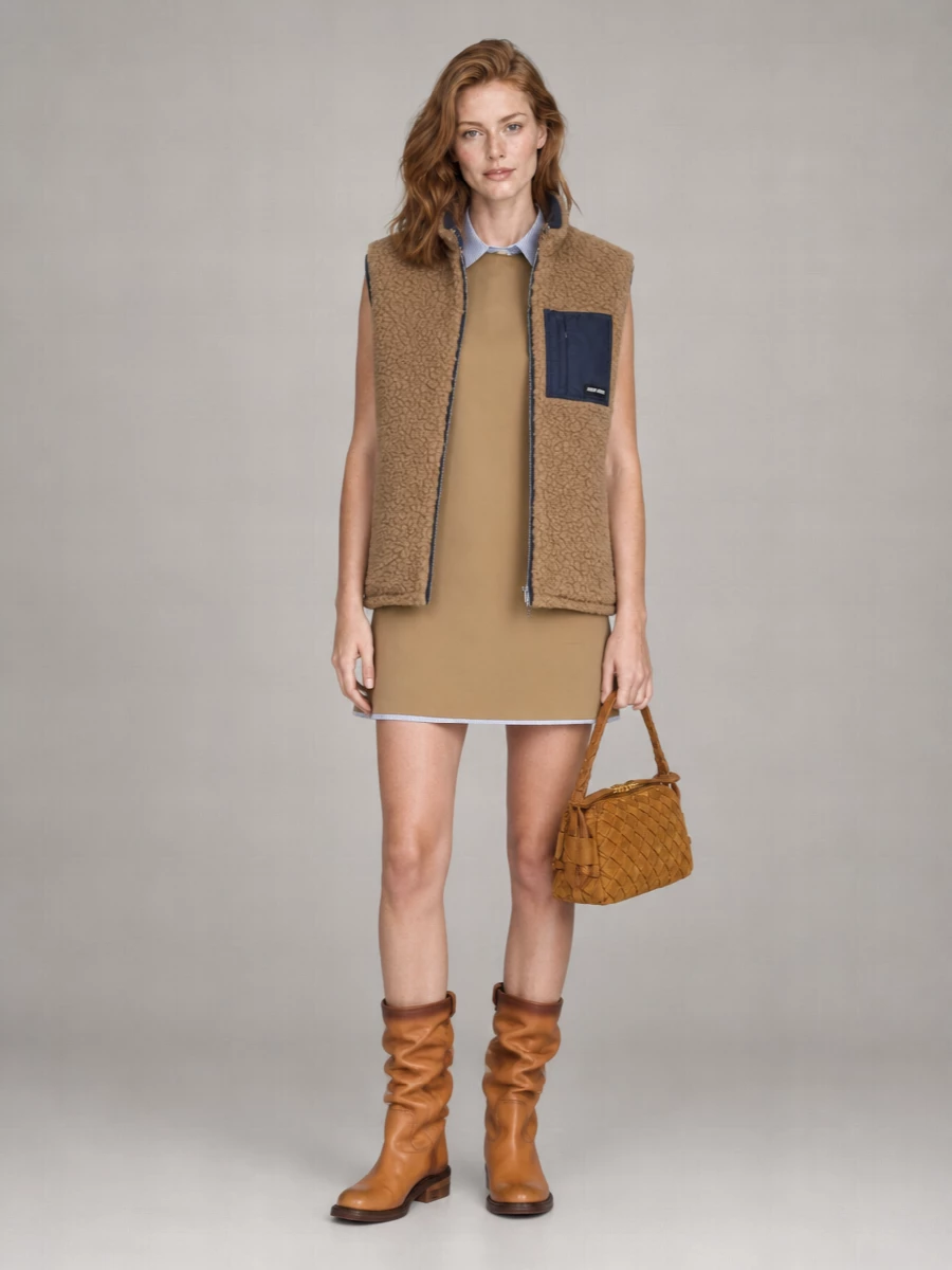 Miu Miu Wool Sleeveless Vest Jacket