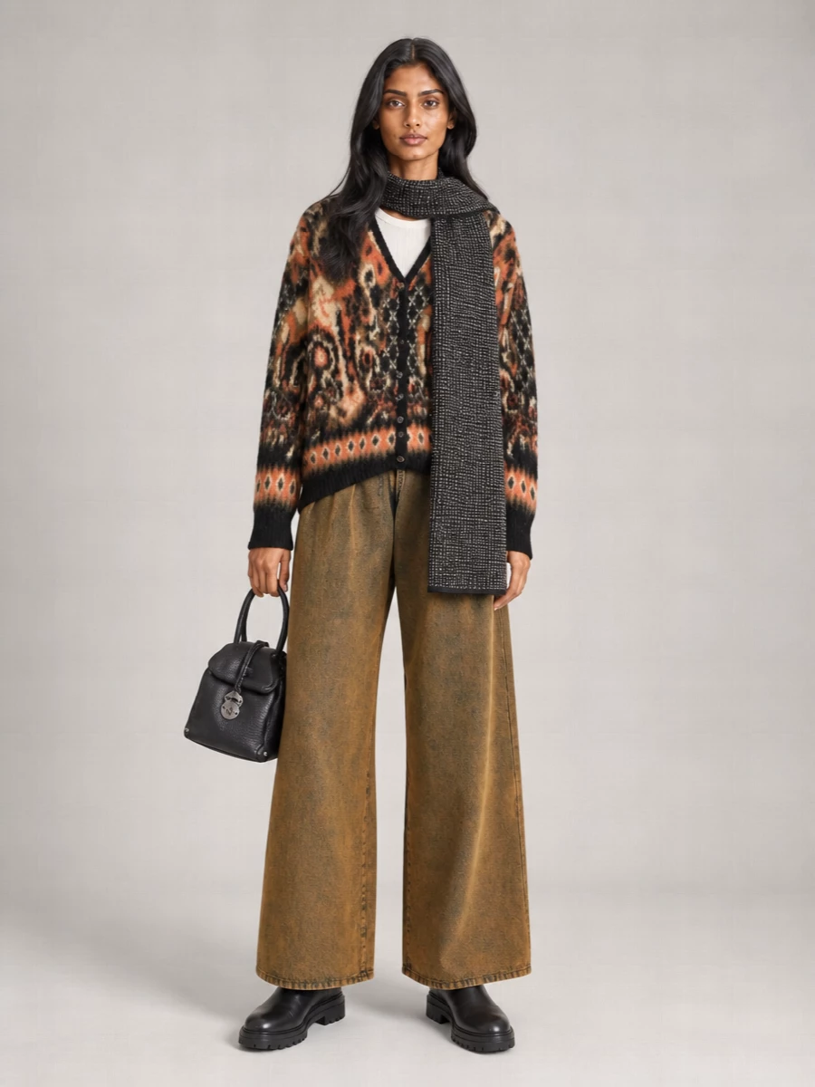 Needles Mohair Paisley Cardigan