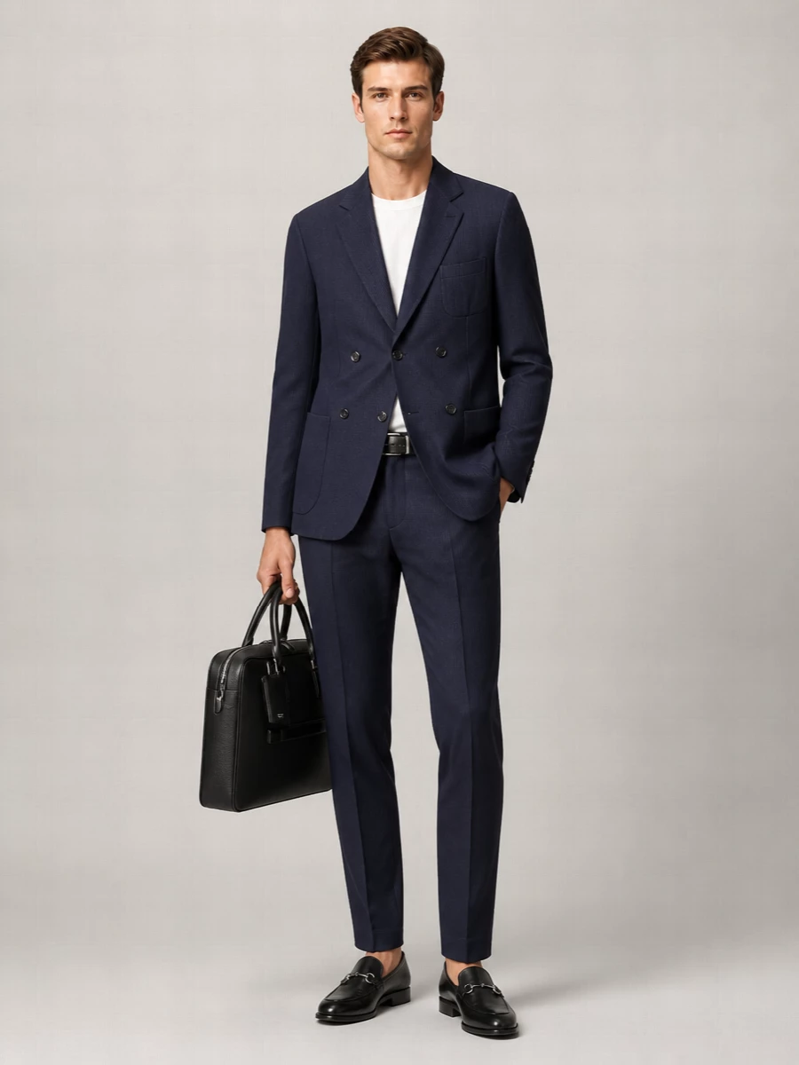 Giorgio Armani Cashmere Double-Breasted Suit Jacket