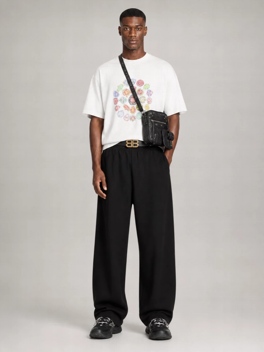 Balenciaga Tape type crewneck t-shirt | The Fashion Square
