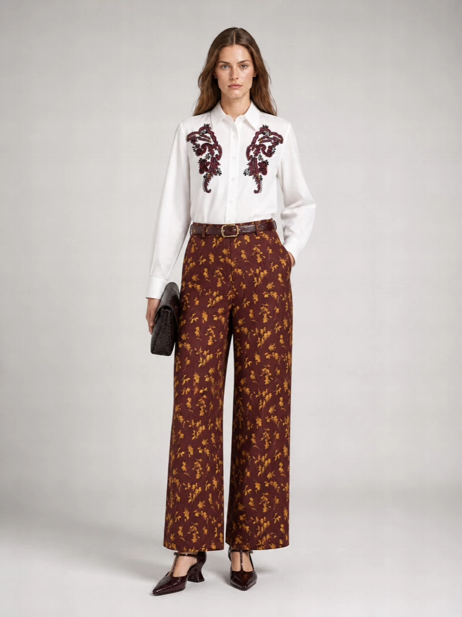 Dries Van Noten Wide-Leg Trousers