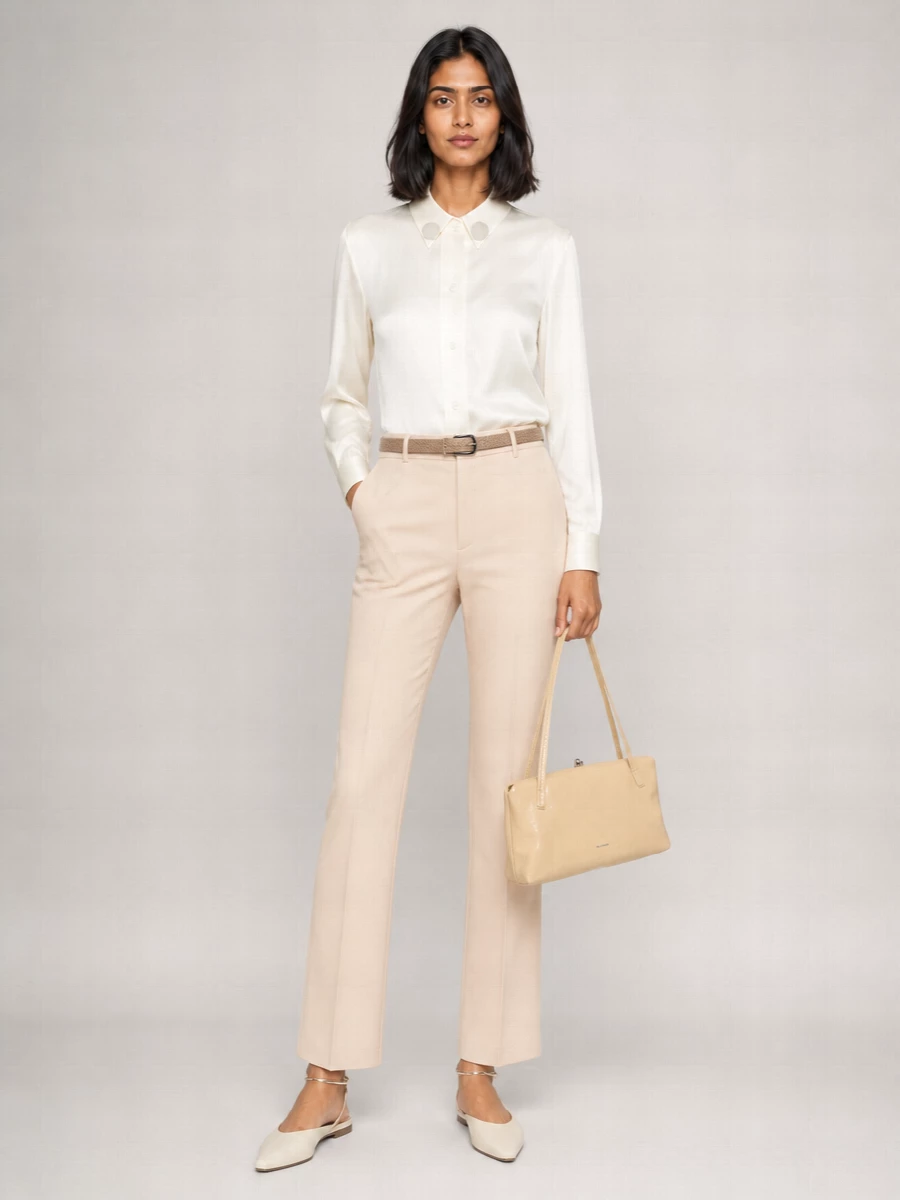 Jil Sander Wool Tailored Trousers