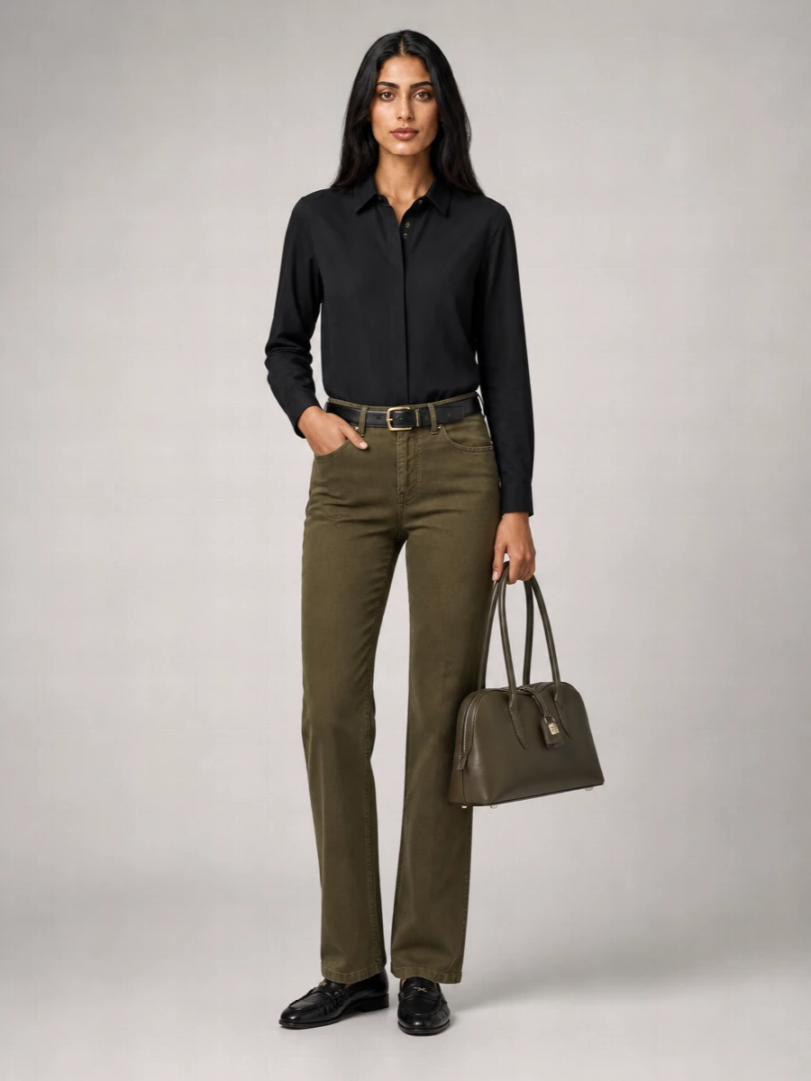 Saint Laurent Corduroy Wide-Leg Trousers