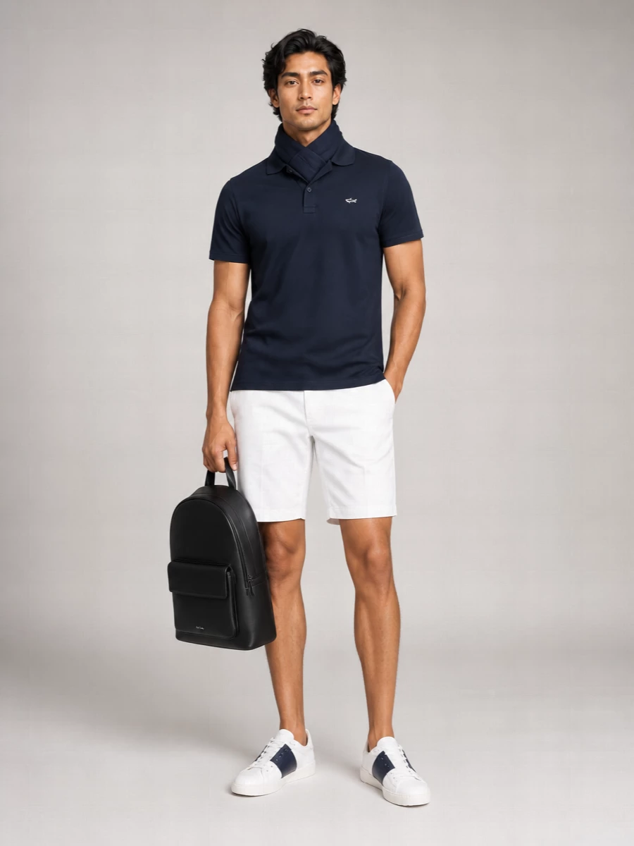 Paul & Shark Cotton Short-Sleeve Polo Shirt