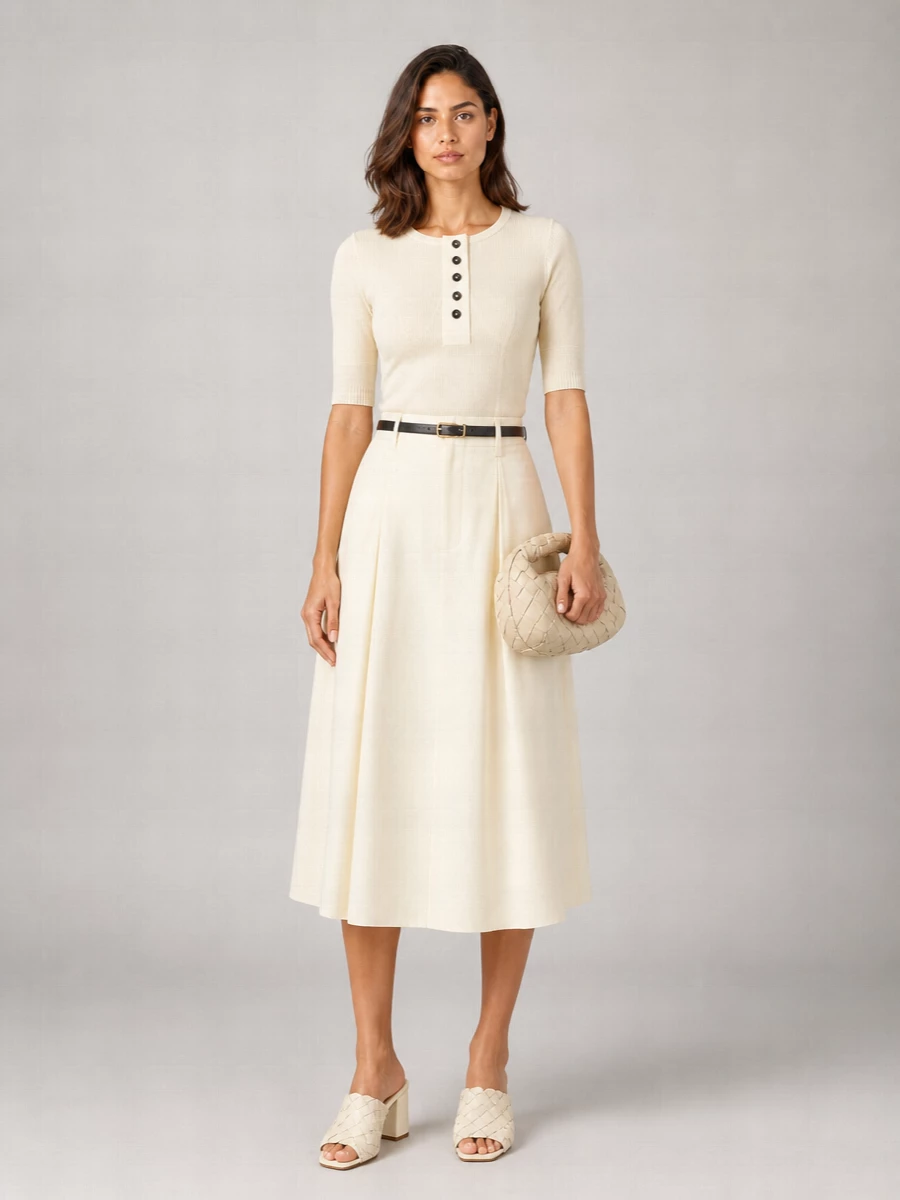 Bottega Veneta A-Line Skirt