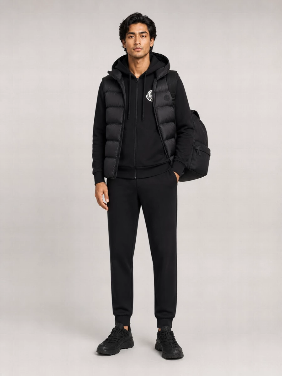 Moncler Down Hooded Puffer Vest