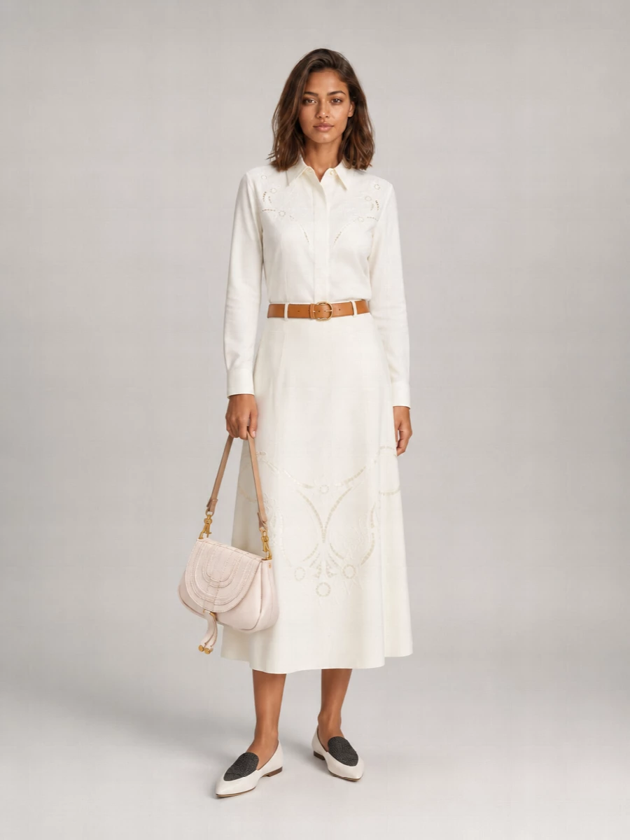 Chloé Lace Silk Shirt