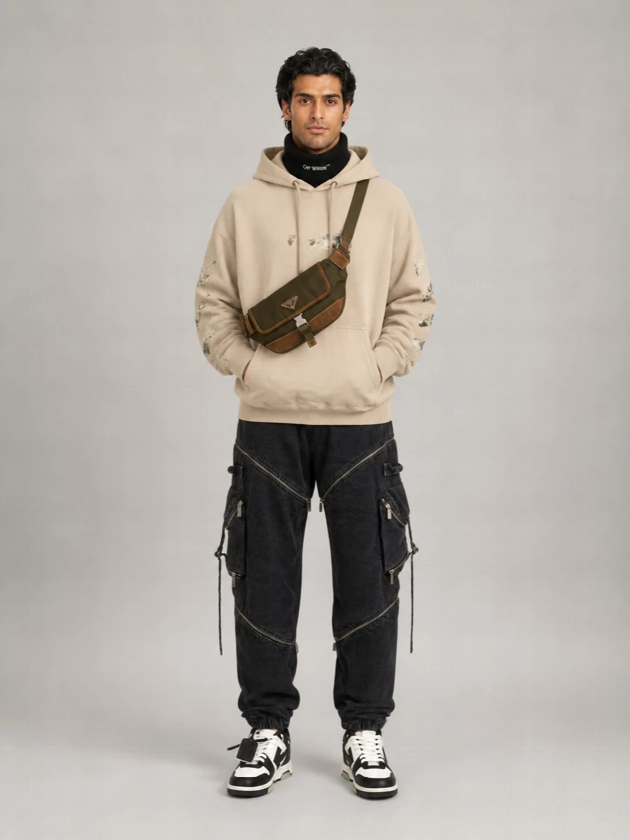 Off-White Cotton Sweatshirt
