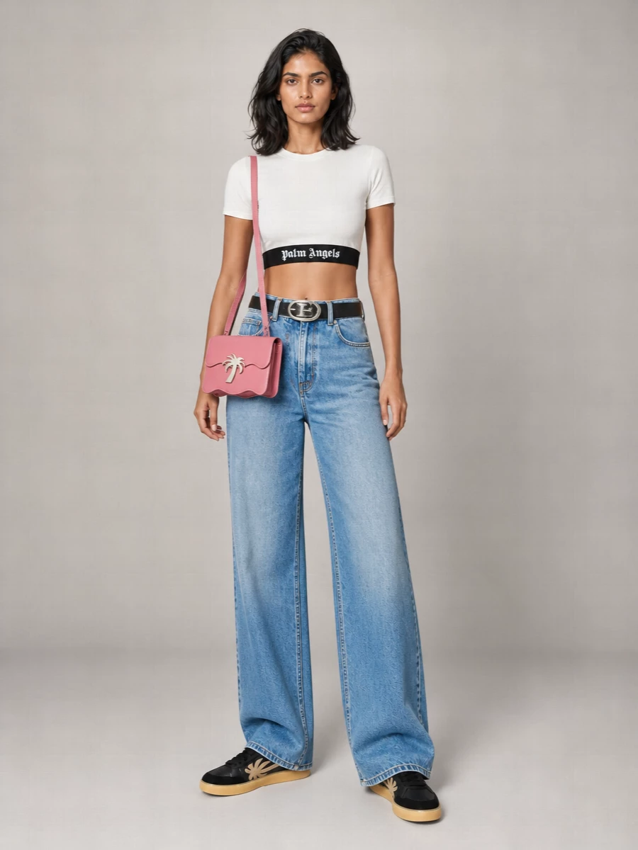 Palm Angels straight-leg jeans