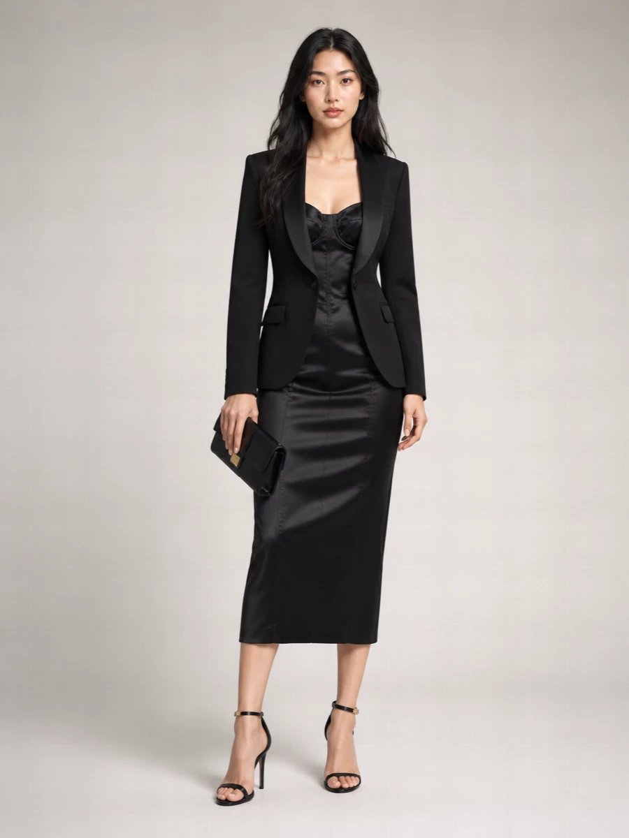 Dolce&Gabbana Silk Blend Blazer
