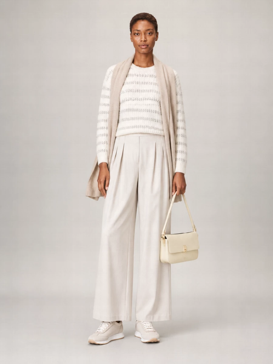 Fabiana Filippi Wool Panelled Low-Top Sneakers