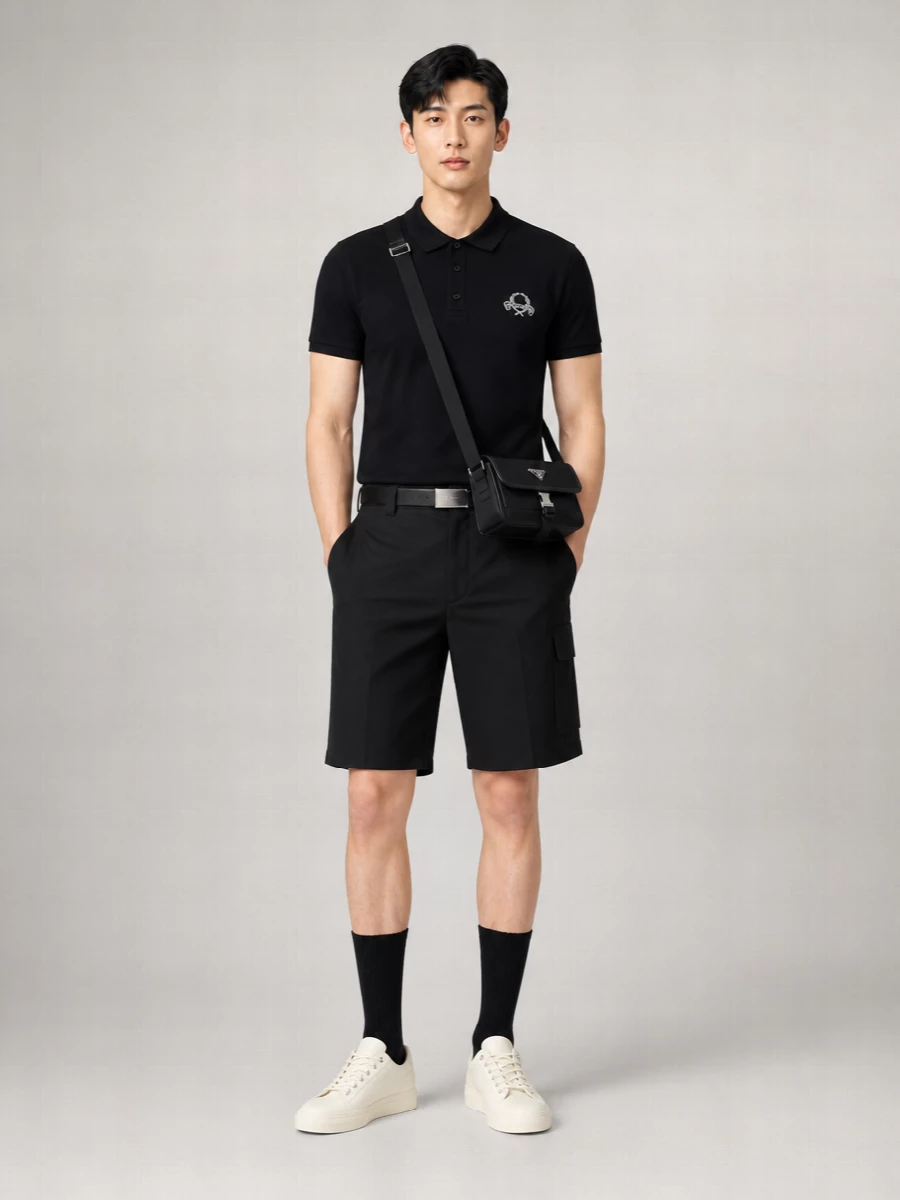 Moschino Cotton Logo Embroidery Polo Shirt